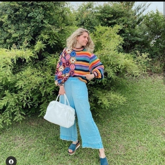 FARM Rio Crochet Sweater - Picture 4 of 8